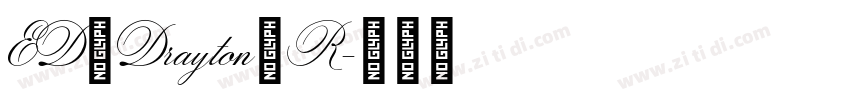 ED Drayton R字体转换